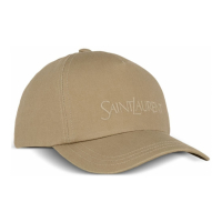 Saint Laurent 'Logo-Embroidered Gabardine-Weave' Kappe für Herren